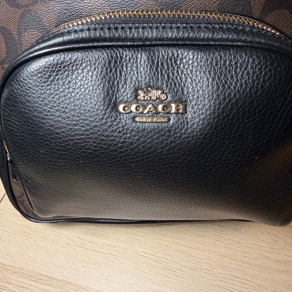 Coach Women's Court Backpack in Signature Canvas - Brown/Black - Picture 5 of 8